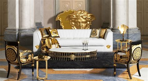 versace second hand furniture|living room with versace painting.